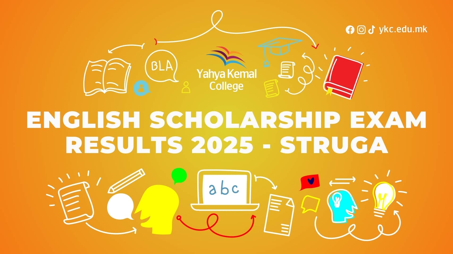 2025 Struga English Scholarship Exam Results